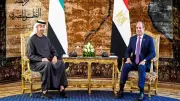السيسي وبن زايد يرحبان باتفاق وقف حرب إيران وإعادة فتح مضيق هرمز