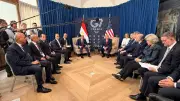 السيسي يشيد بجهود ترامب لاستعادة السلام والاستقرار في الشرق الأوسط