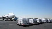 وصول طائرة مساعدات إماراتية إلى مطار العريش لدعم الفلسطينيين بغزة