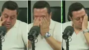 هشام حنفي يبكي على الهواء بسبب رسالة مشجع: أول مرة آخد حقي