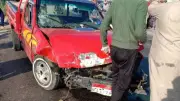 إصابات في حادث تصادم سيارة ربع نقل وميكروباص بدمياط