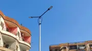 تركيب 63 عمود إنارة و126 كشافًا حديثًا بطريق صبري القاضي في كفر الشيخ