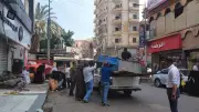 حملات مكثفة لرفع الإشغالات المخالفة في 5 مراكز بالمنوفية