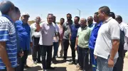 رئيس مياه الأقصر يتفقد اصطفاف المعدات بمدينة القرنة لتعزيز الجاهزية