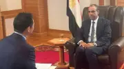 وزير الخارجية يستعرض تطور العلاقات المصرية اليابانية مع NHK