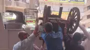 إزالة الإشغالات والتعديات بشوارع ناهيا والمساكين في بولاق الدكرور