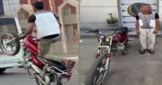 الأمن يضبط قائد دراجة نارية لاستعراضه برعونة في شوارع الوالي