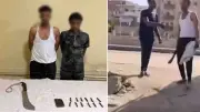 الأمن يضبط متهمين بتهديد بسلاح أبيض وتعاطي مخدرات في أسوان