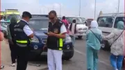 كثافات مرورية بسبب تصادم 3 سيارات أعلى دائري الوراق