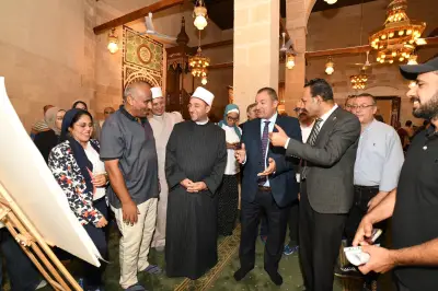 أمين الأعلى للآثار يفتتح مشروع ترميم مسجد محمد بك الصغير بمصر القديمة