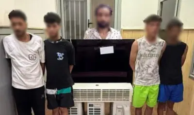 ضبط شخص و3 من أصدقائه لسرقة أجهزة تكييف وتلفزيون من منزل والده بحلوان