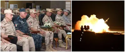 وزير الدفاع يشهد المرحلة النهائية من الرماية الصاروخية الليلية لقوات الدفاع الجوي