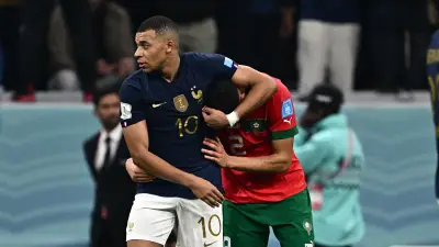 4 كلمات من حكيمي لمبابي قبل موقعة ربع نهائي كأس العالم