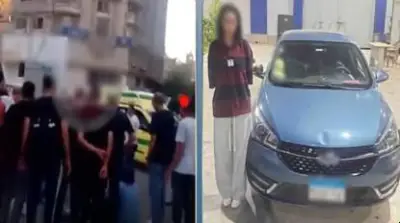 ضبط سيدة صدمت طالبتين بسيارتها دون رخصة قيادة في العجوزة