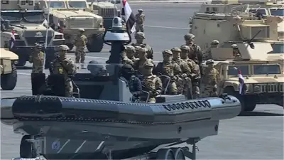 الرئيس السيسي يشهد اصطفاف رافال 1200 لمواجهة الإرهاب البحري