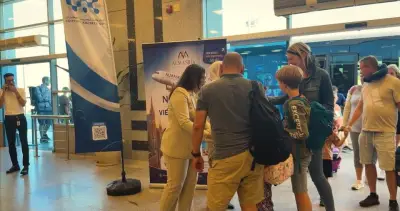 استقبال خاص لأول رحلة من فيينا إلى مطار الغردقة الدولي