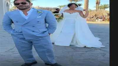 تميم يونس يدخل القفص الذهبي في حفل زفاف بسيط بحضور الأهل والأصدقاء
