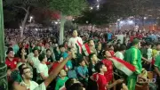 بالصور: صافرات وأعلام المنيا تعيش أجواء مونديالية لمؤازرة المنتخب