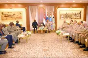 المستشار أشرف زاهر يستقبل وزير الدفاع الوطني والمحاربين القدامى بالكونغو الديمقراطية