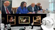 وزيرة الثقافة تبحث إقامة معارض للفن التشكيلي في متحف بوشكين بروسيا