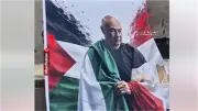 رفع لافتة ضخمة على أنقاض غزة لتكريم حسام حسن: شجاعتك لا مثيل لها