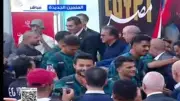استقبال جماهيري حافل لبعثة منتخب مصر بمطار العلمين بحضور وزيري الشباب والصحة