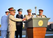 لحظة افتتاح الرئيس السيسي لمقر القيادة الاستراتيجية في العاصمة الإدارية
